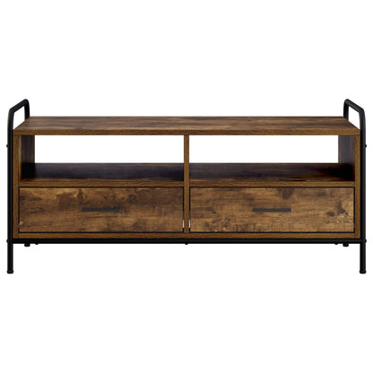 Coffee Table Smoked Oak 99.5 x 49 x 46 cm Engineered Wood