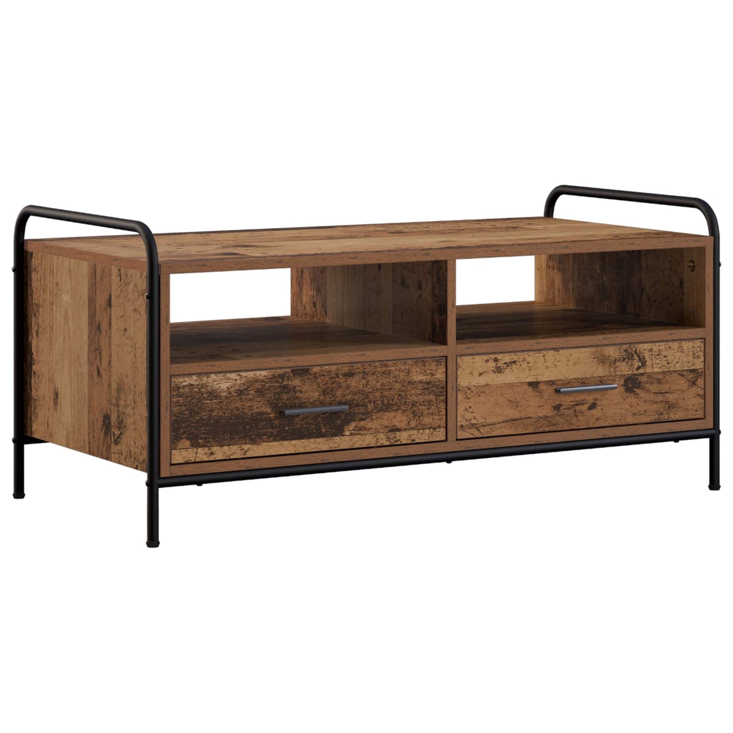 Coffee Table Old Wood 99.5 x 49 x 46 cm Engineered Wood