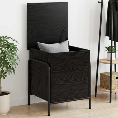 Storage Box Black Oak 40.5 x 40 x 49.5 cm Engineered Wood