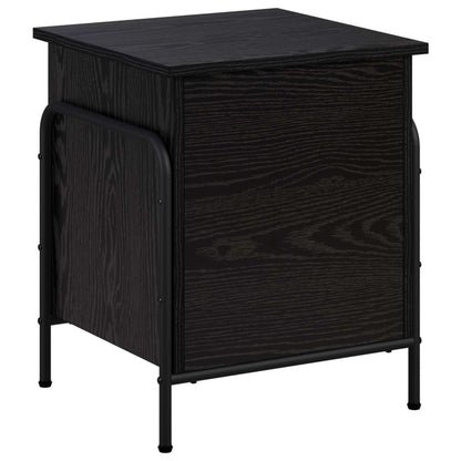 Storage Box Black Oak 40.5 x 40 x 49.5 cm Engineered Wood