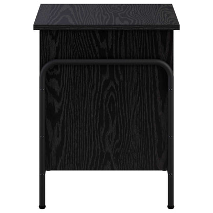 Storage Box Black Oak 40.5 x 40 x 49.5 cm Engineered Wood
