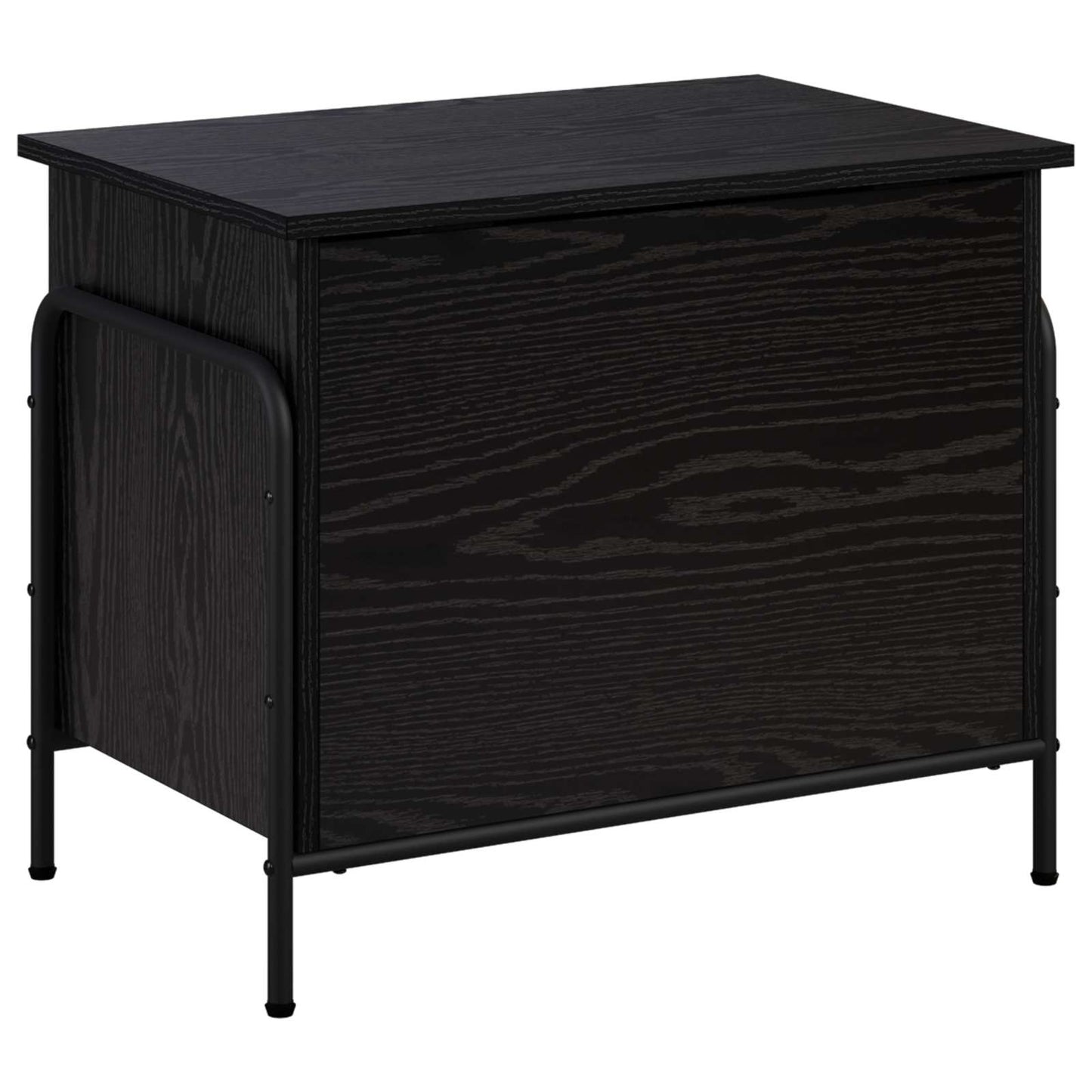 Storage Box Black Oak 60 x 40 x 49.5 cm Engineered Wood