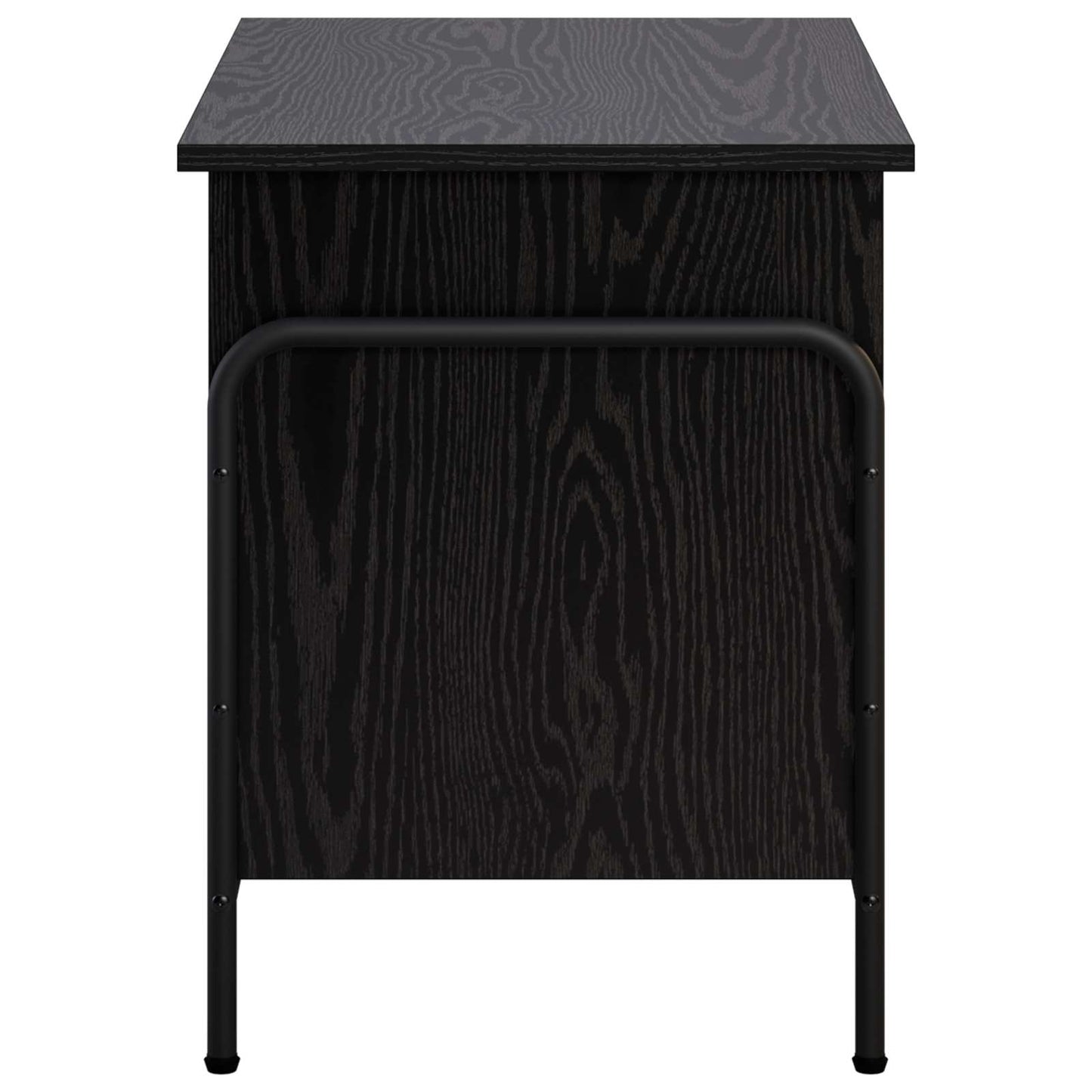 Storage Box Black Oak 60 x 40 x 49.5 cm Engineered Wood