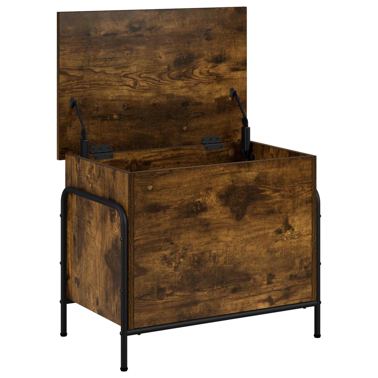Storage Box Smoked Oak 60 x 40 x 49.5 cm Engineered Wood
