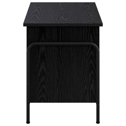 Storage Box Black Oak 80 x 40 x 49.5 cm Engineered Wood
