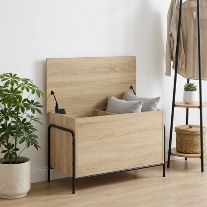 Storage Box Sonoma Oak 80 x 40 x 49.5 cm Engineered Wood