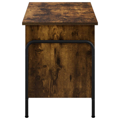 Storage Box Smoked Oak 80 x 40 x 49.5 cm Engineered Wood