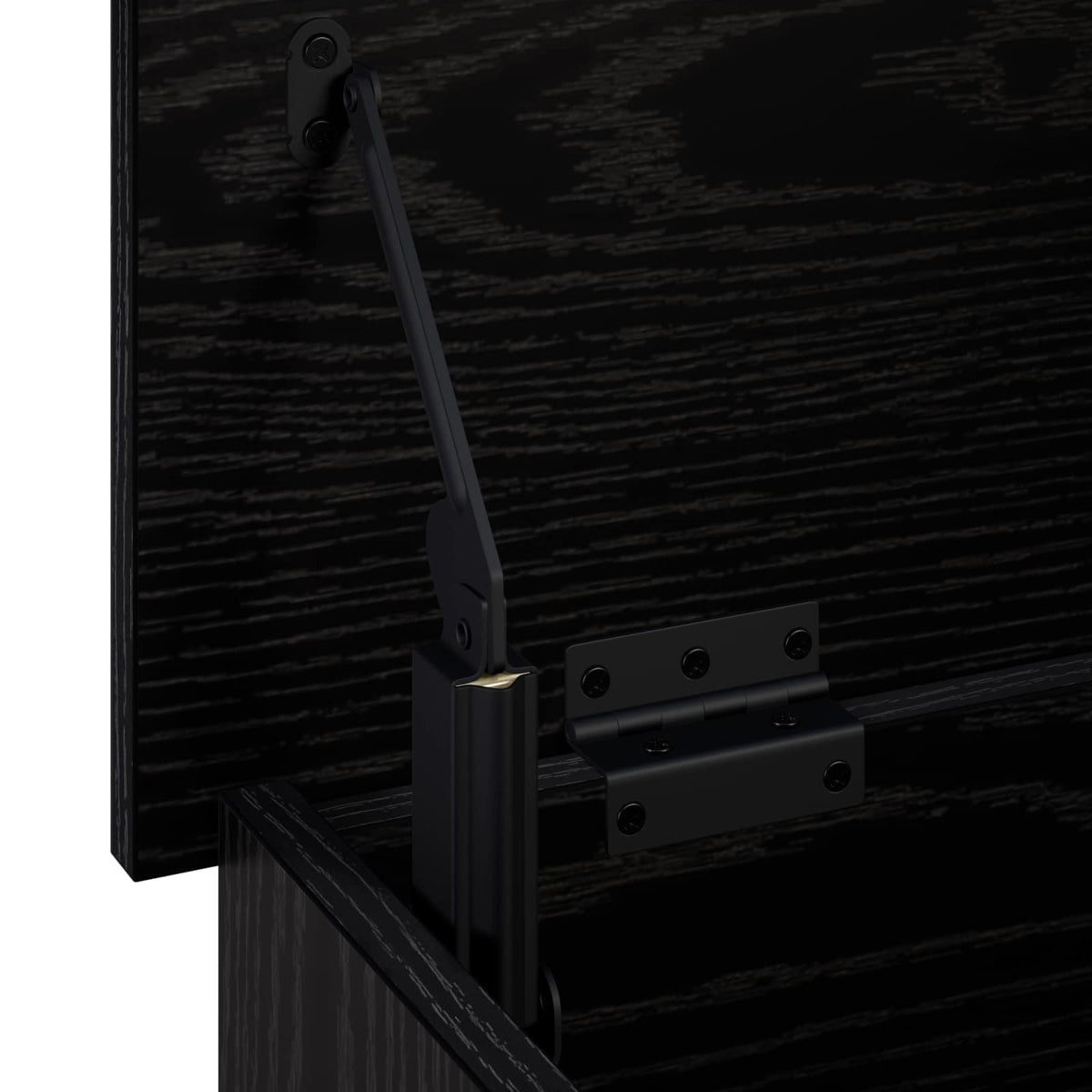 Storage Box Black Oak 100 x 40 x 49.5 cm Engineered Wood