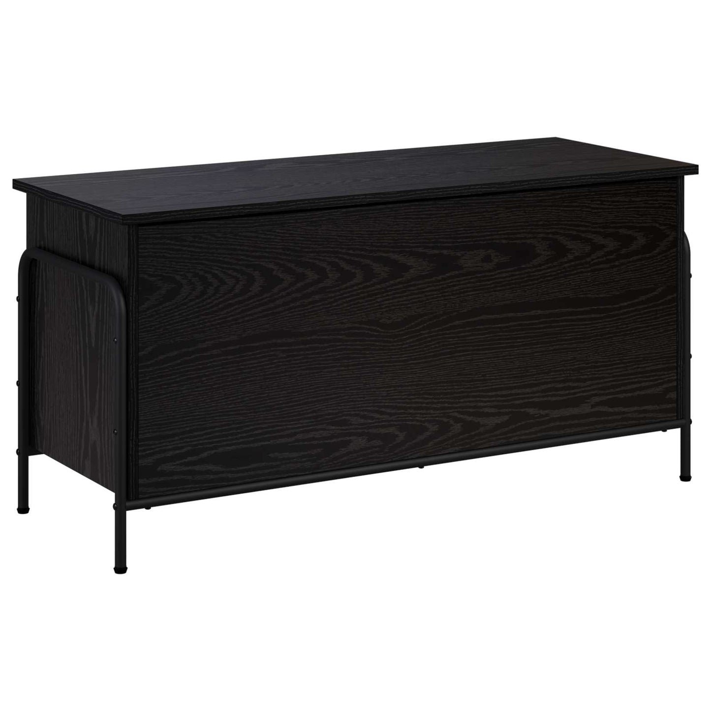 Storage Box Black Oak 100 x 40 x 49.5 cm Engineered Wood