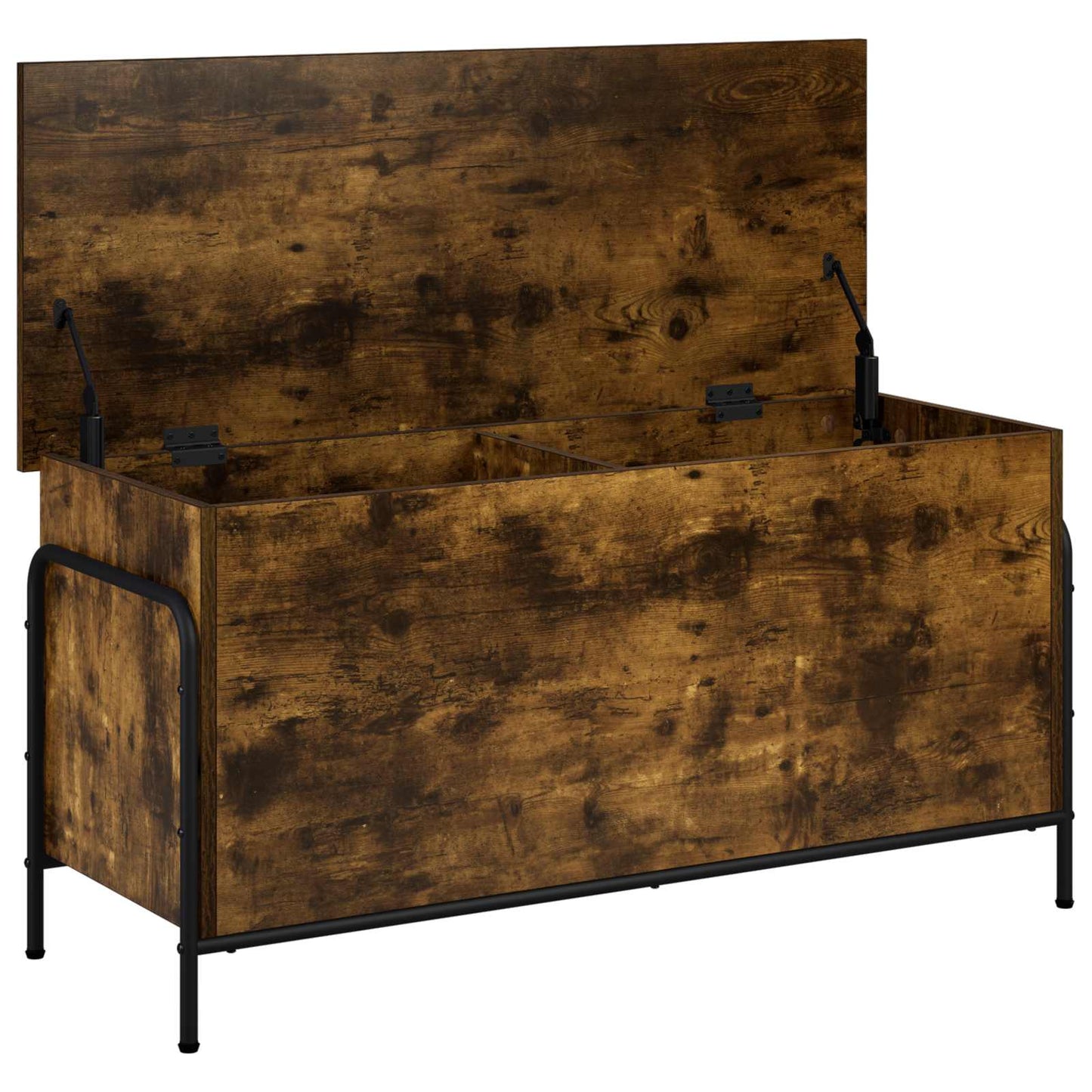 Storage Box Smoked Oak 100 x 40 x 49.5 cm Engineered Wood