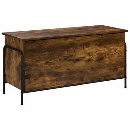 Storage Box Smoked Oak 100 x 40 x 49.5 cm Engineered Wood