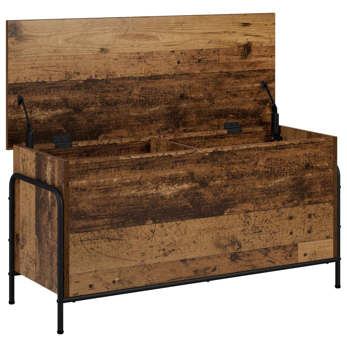 Storage Box Old Wood 100 x 40 x 49.5 cm Engineered Wood