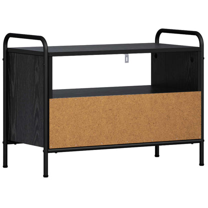 TV Cabinet 67.5 x 33 x 50 cm Black Oak Engineered Wood