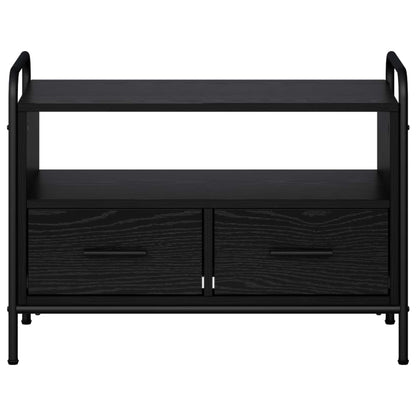 TV Cabinet 67.5 x 33 x 50 cm Black Oak Engineered Wood