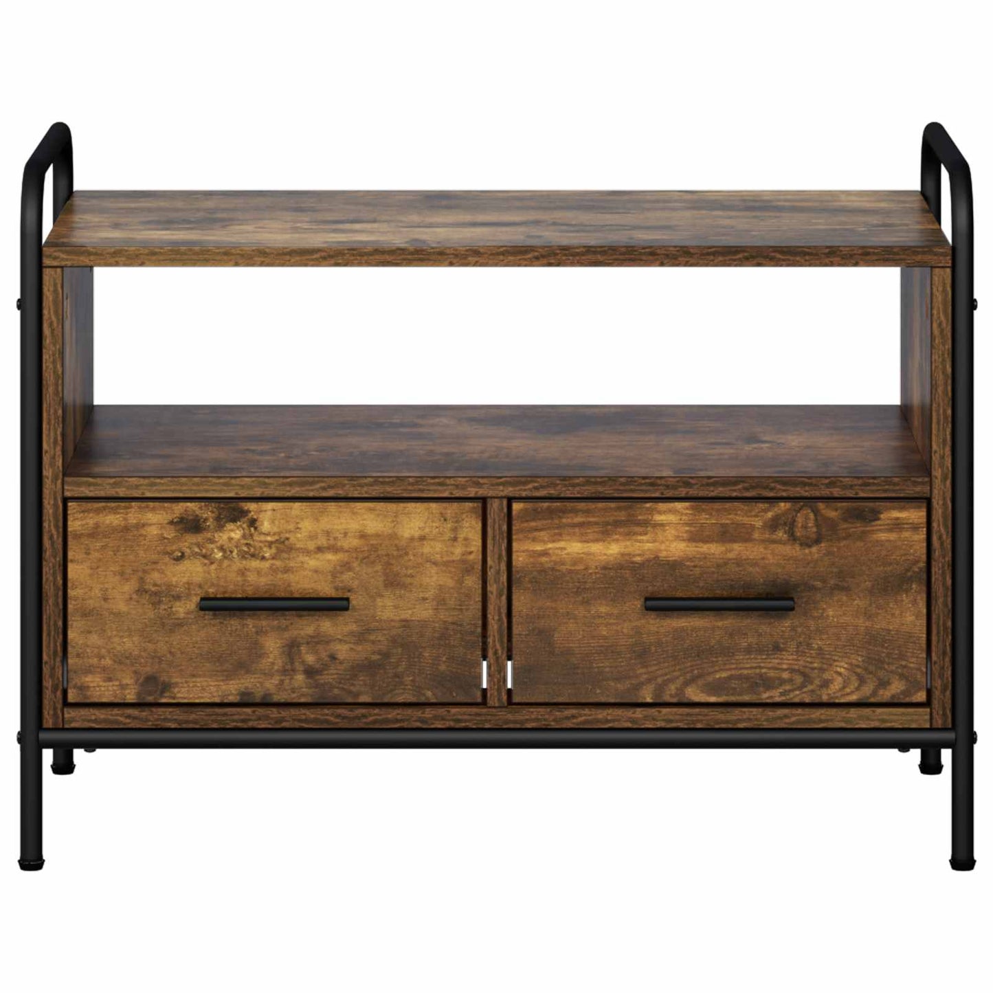 TV Cabinet 67.5 x 33 x 50 cm Smoked Oak Engineered Wood