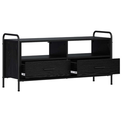 TV Cabinet 99.5 x 33 x 50 cm Black Oak Engineered Wood