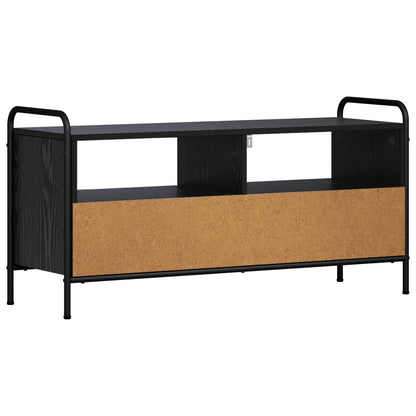 TV Cabinet 99.5 x 33 x 50 cm Black Oak Engineered Wood