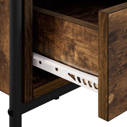 TV Cabinet 99.5 x 33 x 50 cm Smoked Oak Engineered Wood