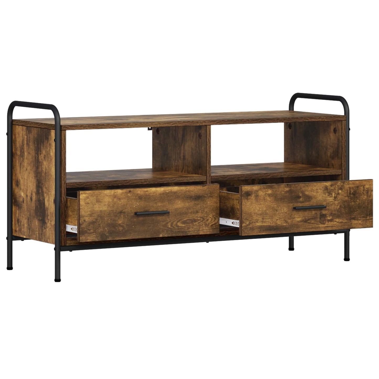 TV Cabinet 99.5 x 33 x 50 cm Smoked Oak Engineered Wood