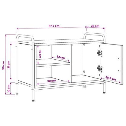 TV Cabinet 67.5 x 33 x 50 cm Sonoma Oak