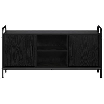 TV Cabinet 99 x 33 x 50 cm Black Oak Engineered Wood