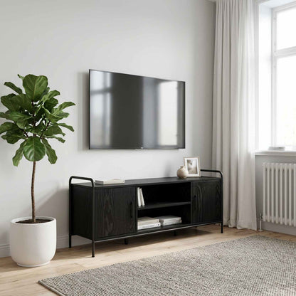 TV Cabinet 119 x 33 x 50 cm Black Oak