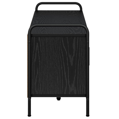 TV Cabinet 133 x 33 x 50 cm Black Oak Engineered Wood