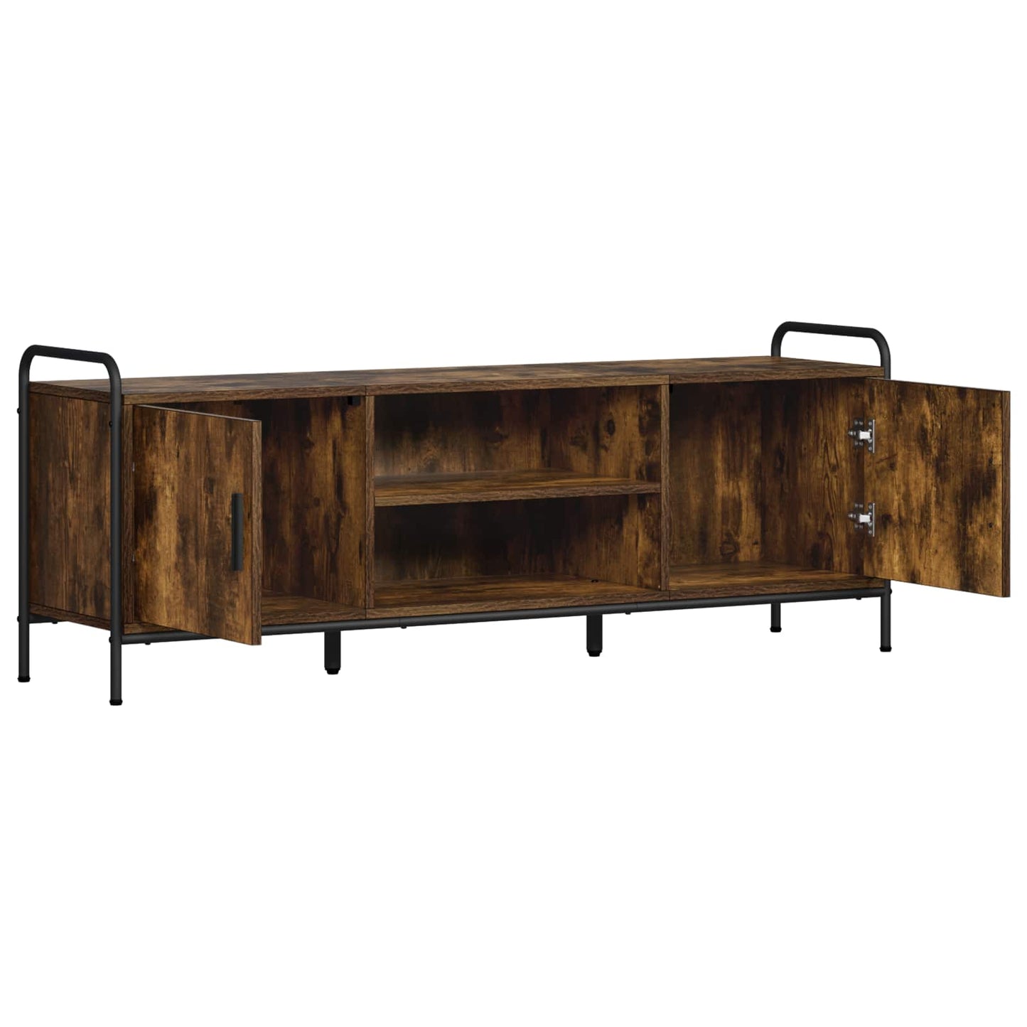TV Cabinet 133 x 33 x 50 cm Smoked Oak Engineered Wood