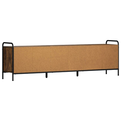 TV Cabinet 167.5 x 33 x 50 cm Smoked Oak Engineered Wood