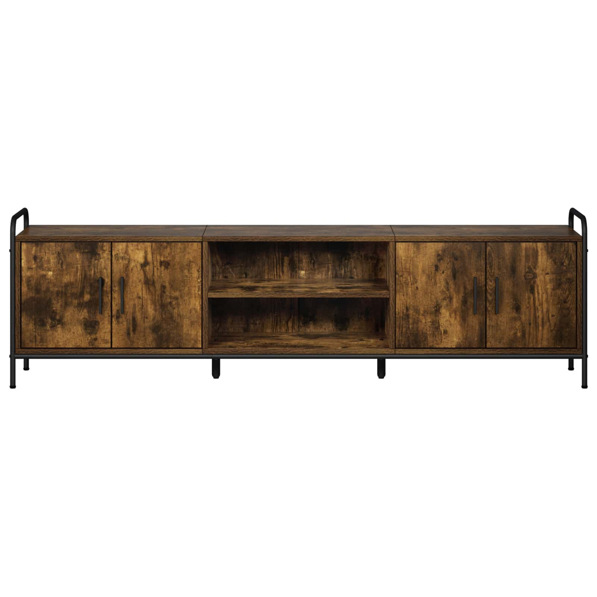 TV Cabinet 167.5 x 33 x 50 cm Smoked Oak Engineered Wood