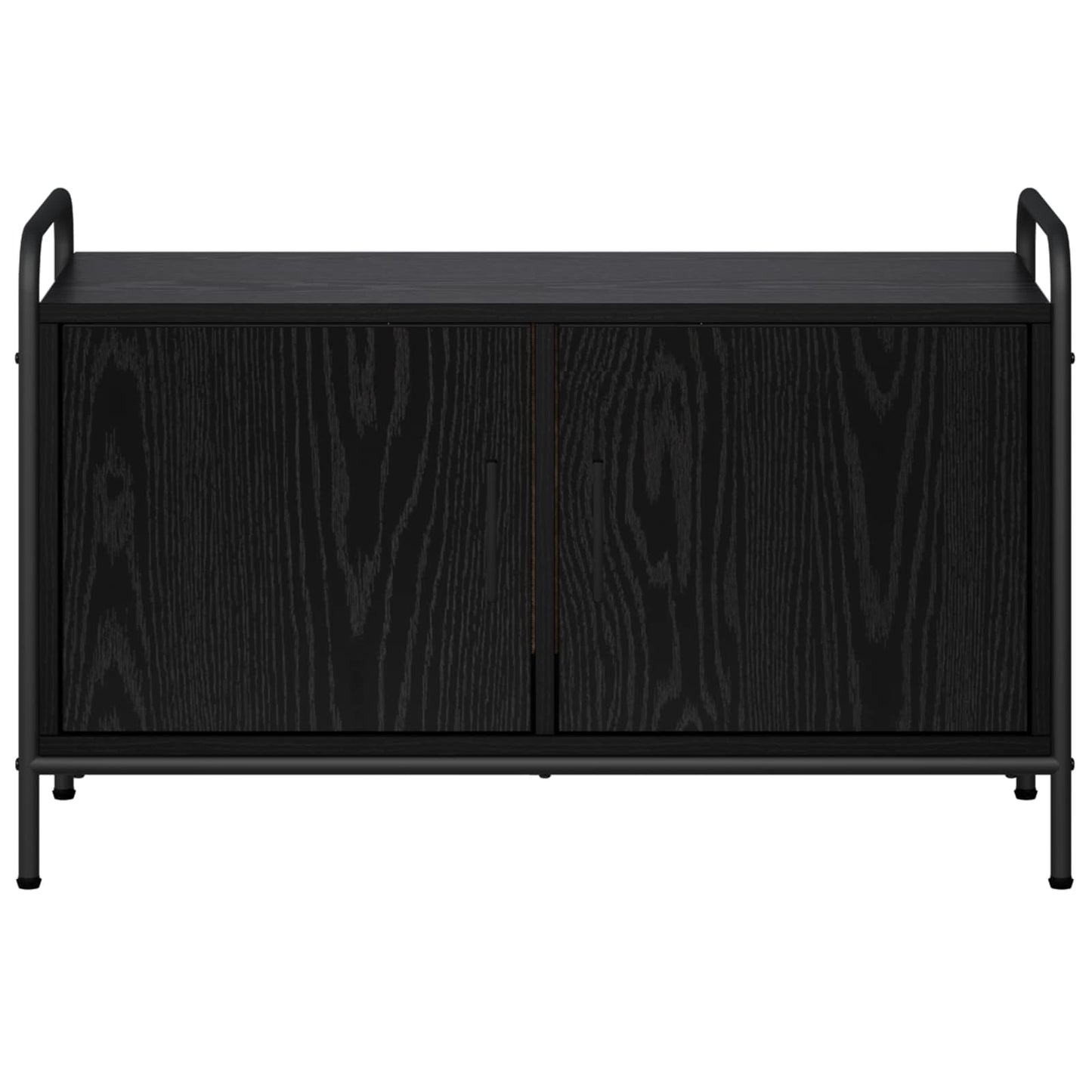 TV Cabinet 79.5 x 33 x 50 cm Black Oak Engineered Wood