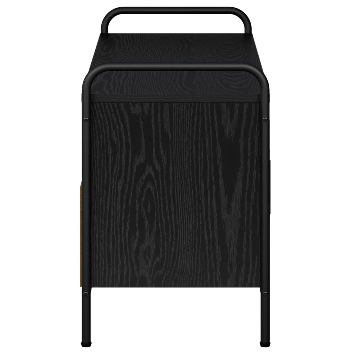 TV Cabinet 79.5 x 33 x 50 cm Black Oak Engineered Wood