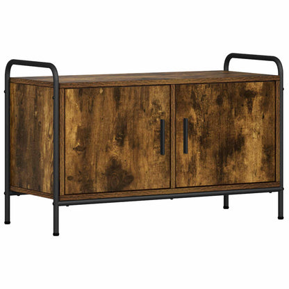 TV Cabinet 79.5 x 33 x 50 cm Smoked Oak Engineered Wood