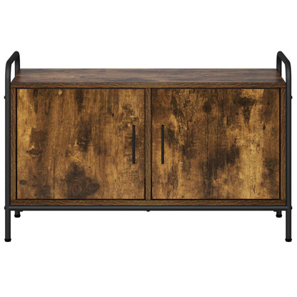 TV Cabinet 79.5 x 33 x 50 cm Smoked Oak Engineered Wood