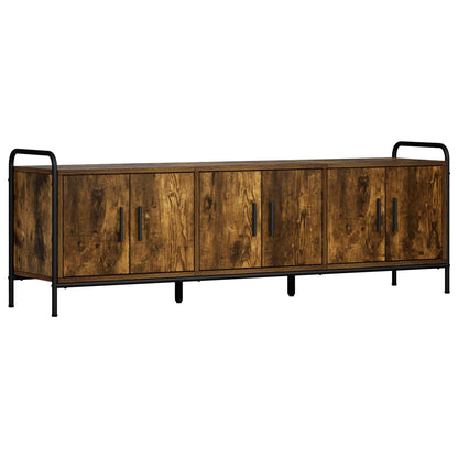 TV Cabinet 146 x 33 x 50 cm Smoked Oak Engineered Wood