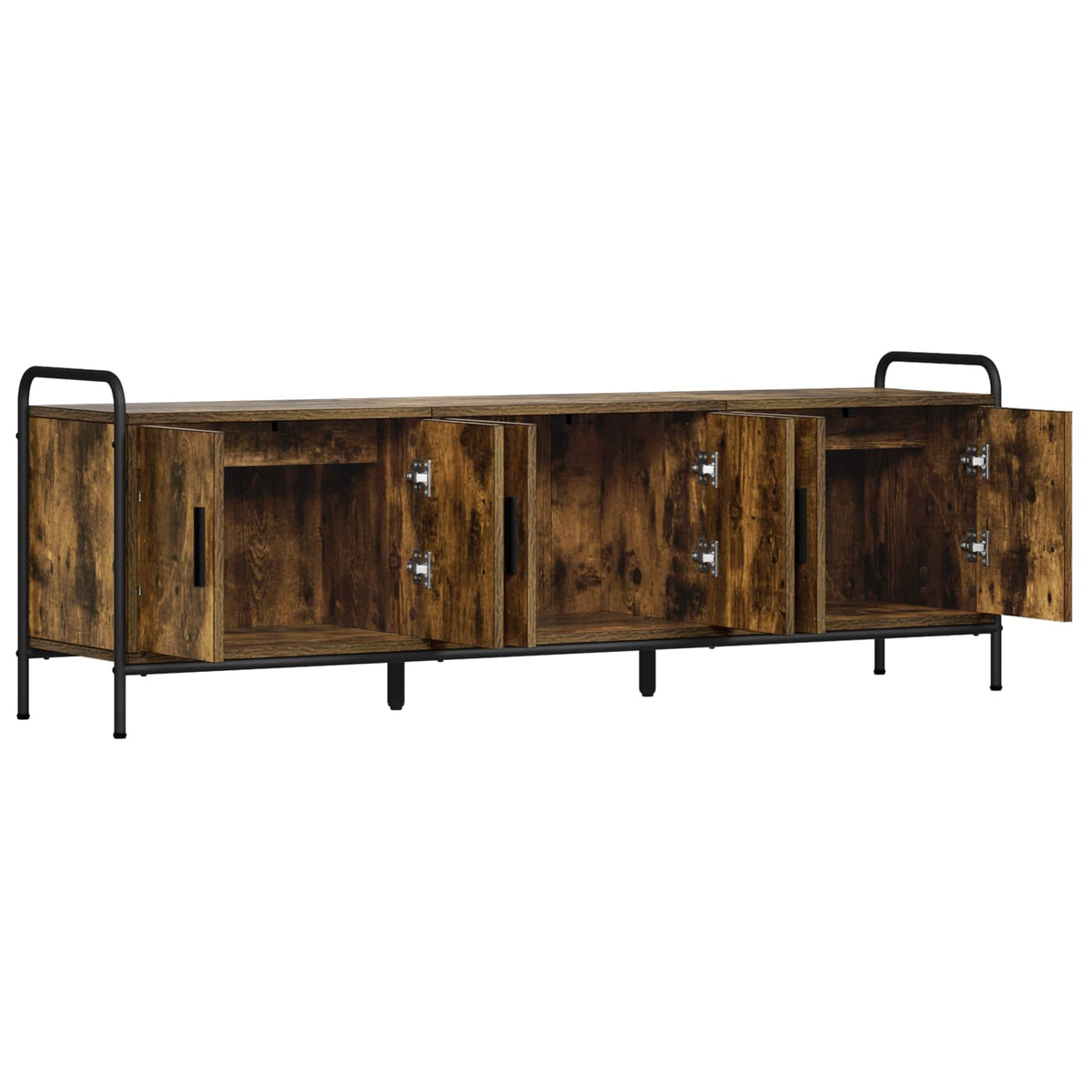 TV Cabinet 146 x 33 x 50 cm Smoked Oak Engineered Wood