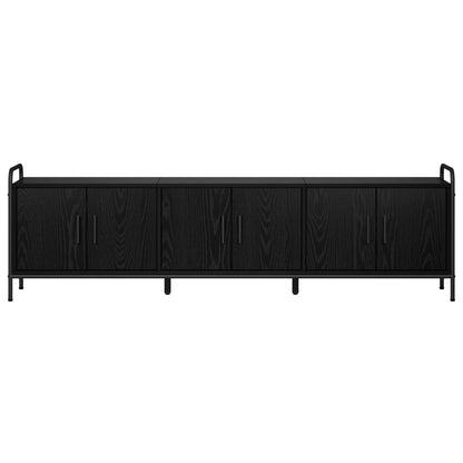 TV Cabinet 167.5 x 33 x 50 cm Black Oak Engineered Wood