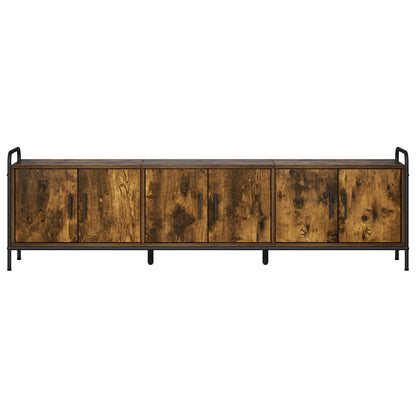 TV Cabinet 167.5 x 33 x 50 cm Smoked Oak Engineered Wood