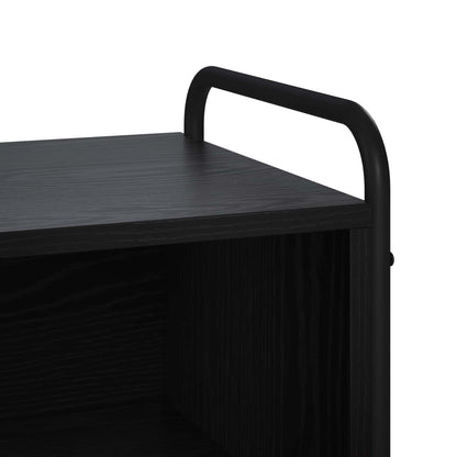 TV Cabinet 140 x 39.5 x 50 cm Black Oak Engineered Wood