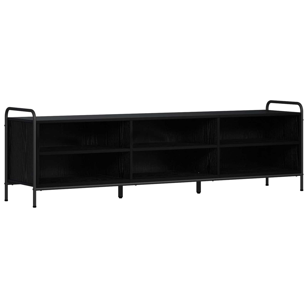 TV Cabinet 167.5 x 36.5 x 50 cm Black Oak Engineered Wood