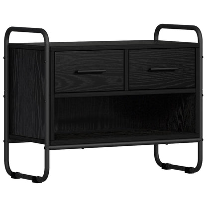 TV Cabinet 60 x 30 x 50 cm Black Oak Engineered Wood