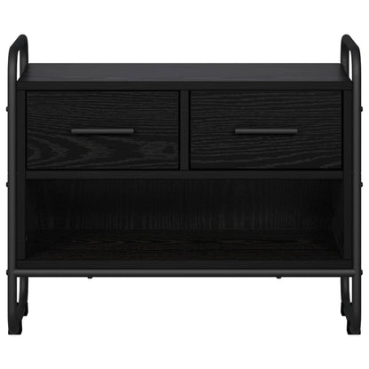 TV Cabinet 60 x 30 x 50 cm Black Oak Engineered Wood