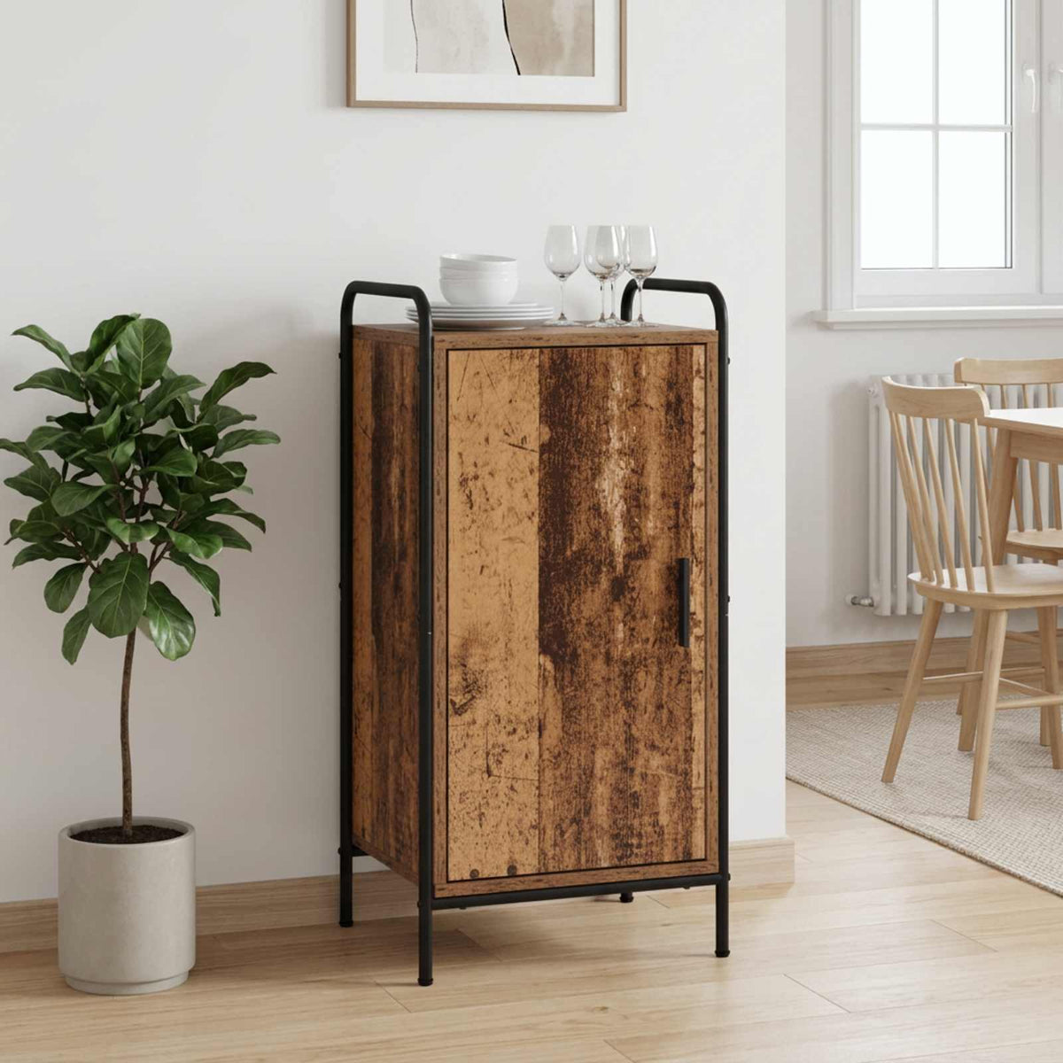 Sideboard Old Wood 40 x 33 x 80.5 cm Engineered Wood