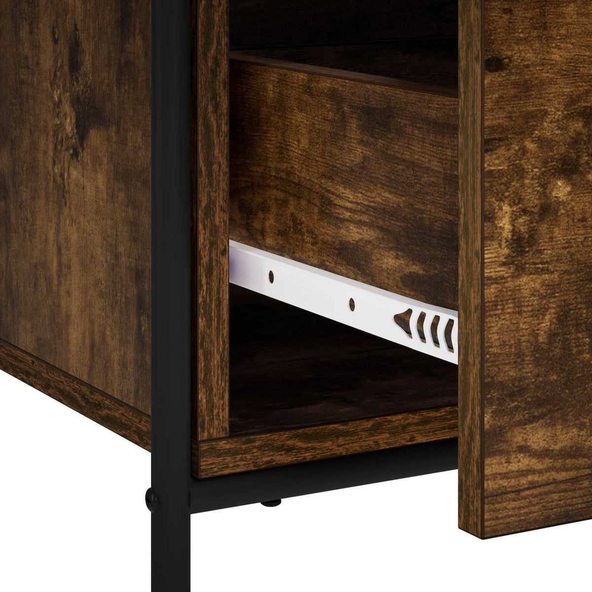 Sideboard Smoked Oak 40 x 33 x 80.5 cm Engineered Wood