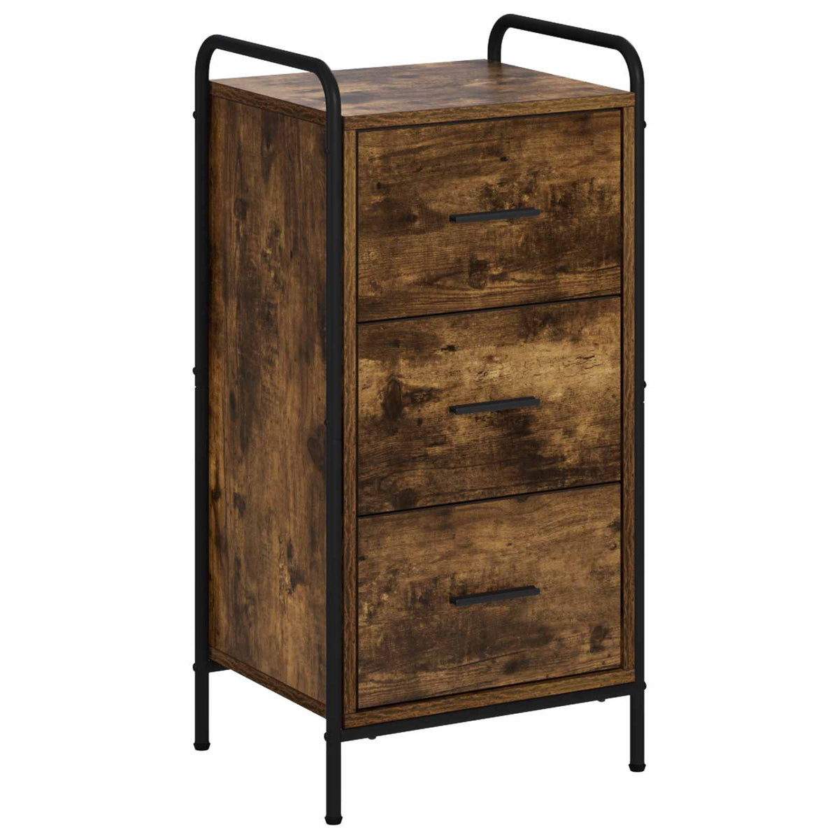 Sideboard Smoked Oak 40 x 33 x 80.5 cm Engineered Wood