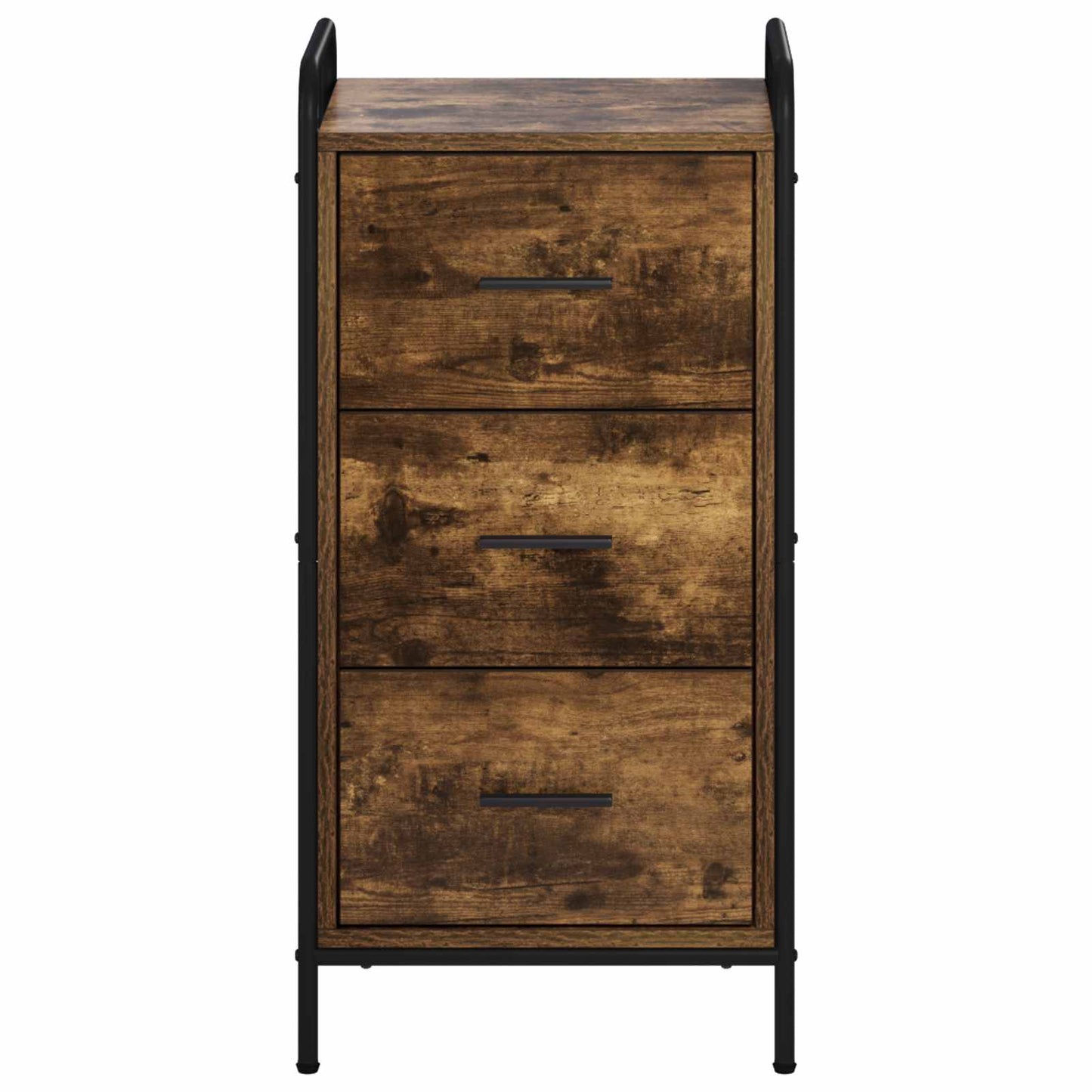 Sideboard Smoked Oak 40 x 33 x 80.5 cm Engineered Wood