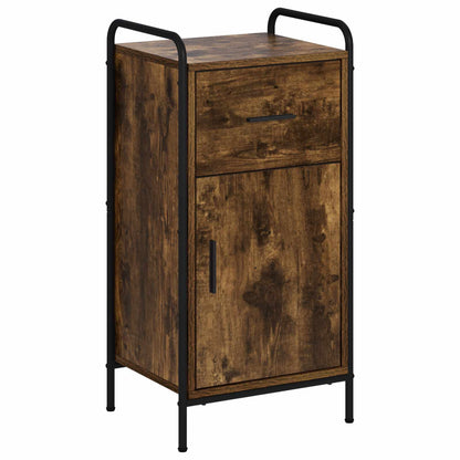 Sideboard Smoked Oak 40 x 33 x 80.5 cm Engineered Wood