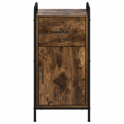 Sideboard Smoked Oak 40 x 33 x 80.5 cm Engineered Wood