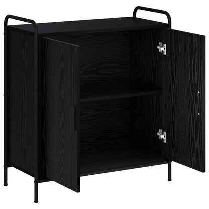 Sideboard Black Oak 73 x 33 x 81 cm Engineered Wood