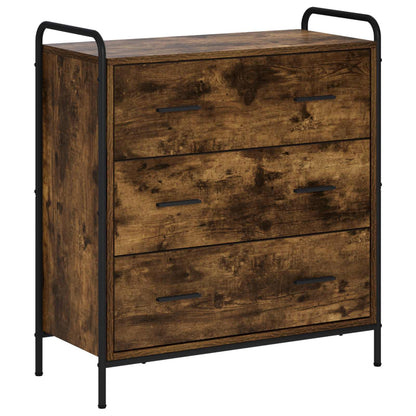 Sideboard Smoked Oak 73 x 33 x 81 cm Engineered Wood